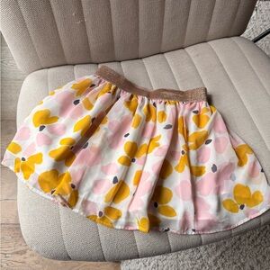 Kate Spade Skirt with Gold Band and Floral Design